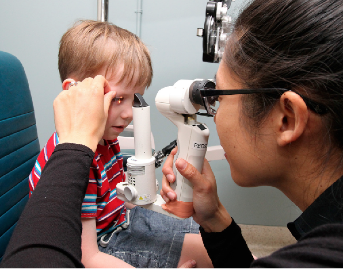 Pediatric ophthalmic exam